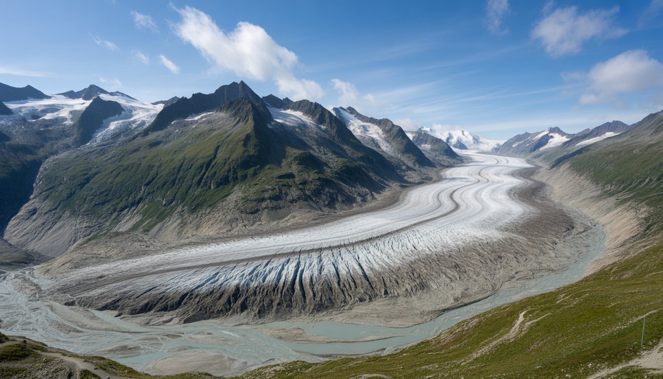 Aletsch Arena et le glacier d'Aletsch en Suisse - Photo