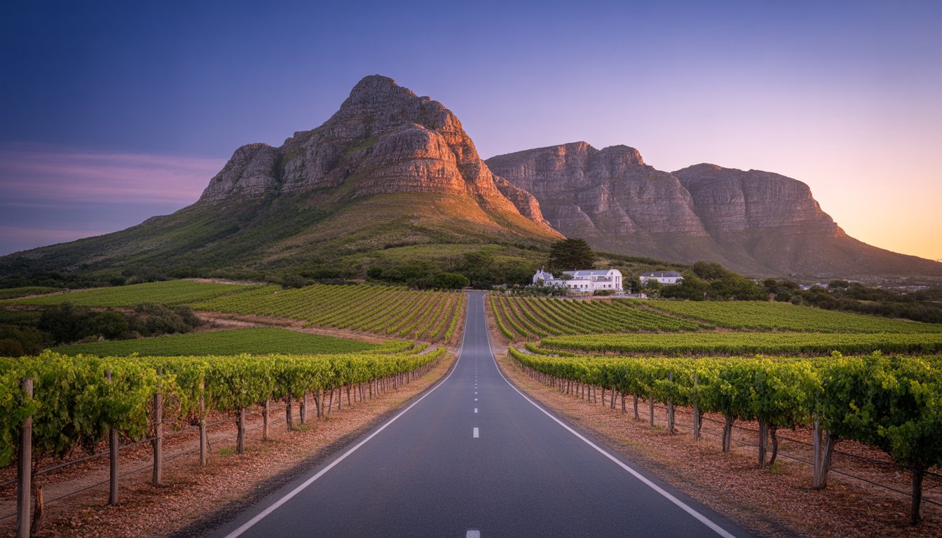 Région viticole du Cap (Stellenbosch & Franschhoek) en Afrique du Sud - Photo