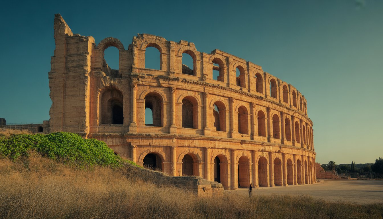 Amphithéâtre d'El Jem en Tunisie - Photo