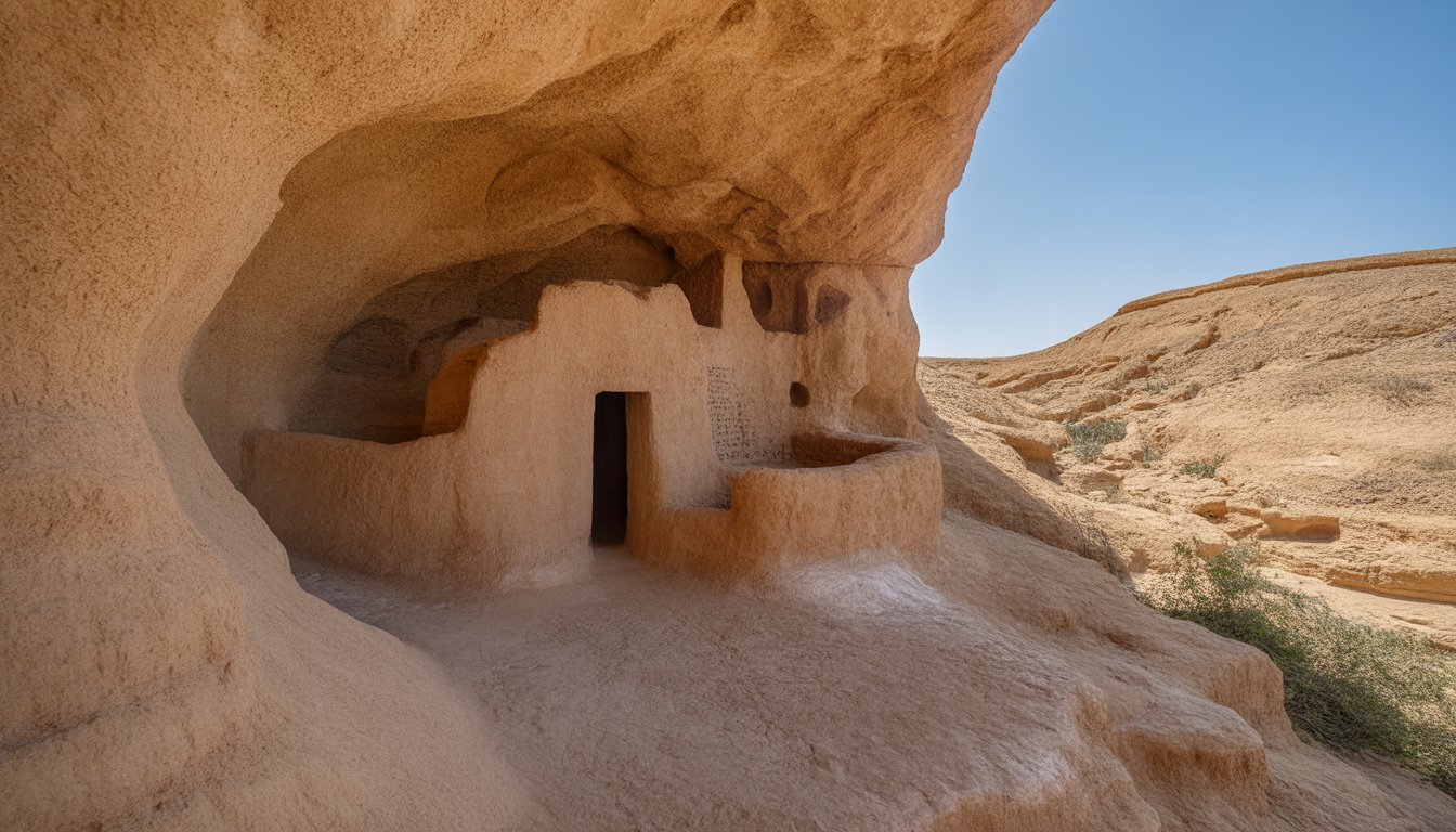 Habitations troglodytes de Matmata en Tunisie - Photo