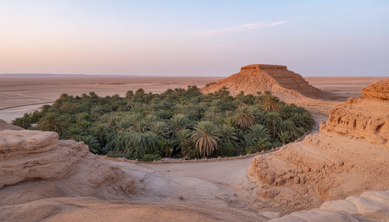 Oasis de Tozeur et palmeraie de Nefta en Tunisie - Photo