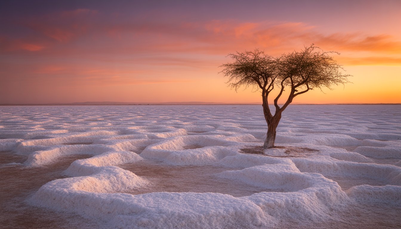 Chott el Jerid en Tunisie - Photo