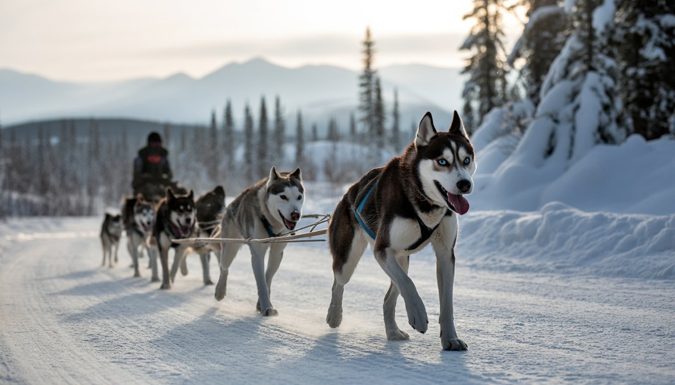 Iditarod Trail Sled Dog Race en Alaska - Photo
