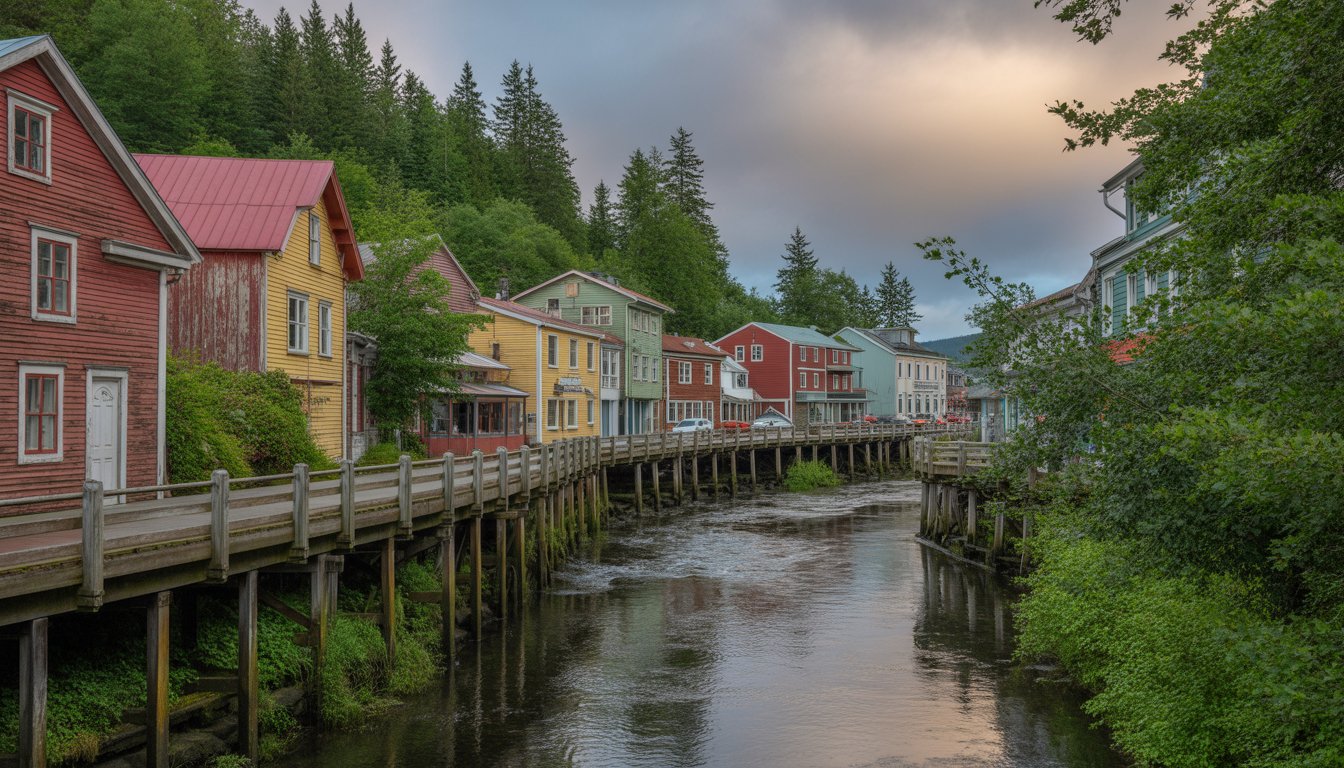 Creek Street, Ketchikan en Alaska - Photo