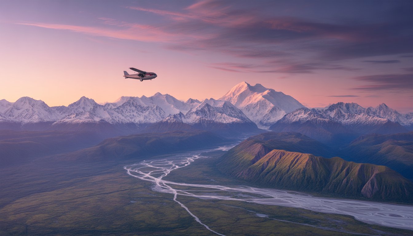 Talkeetna et vol panoramique vers le mont Denali en Alaska - Photo