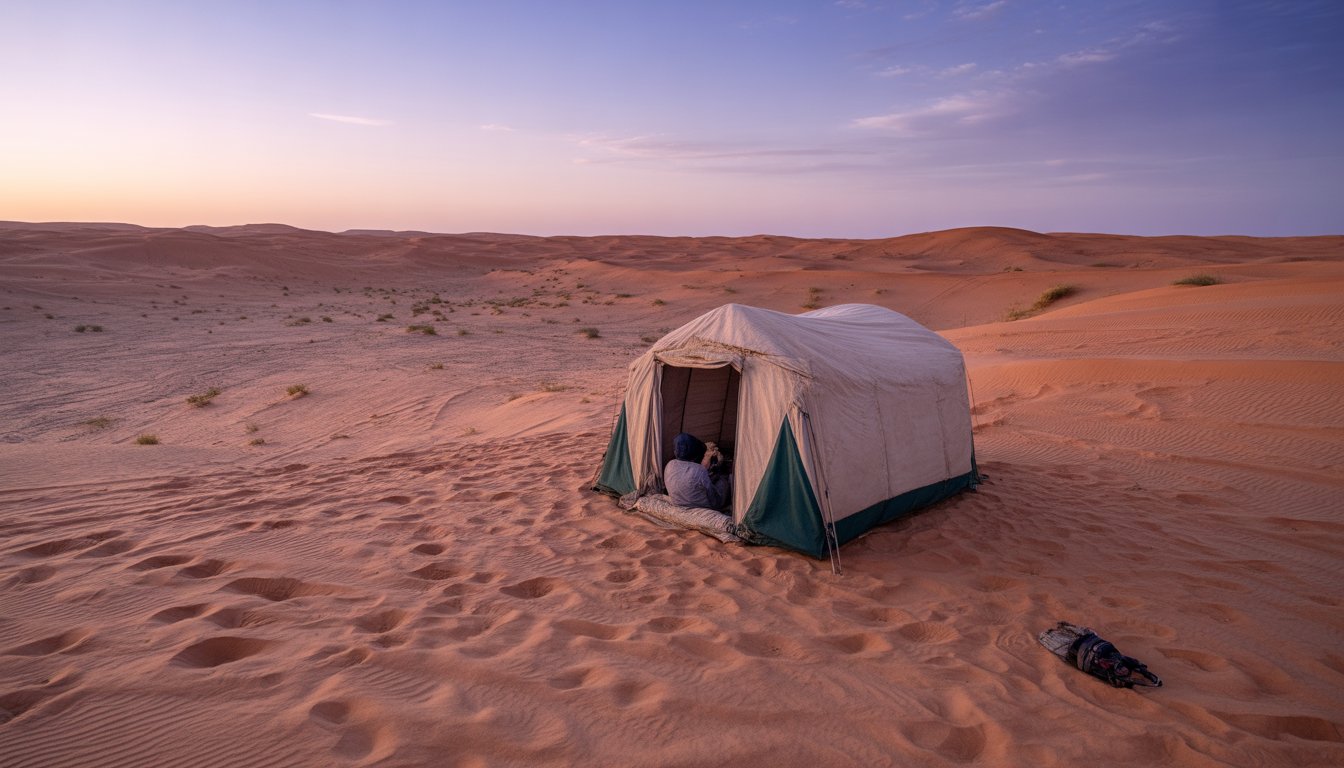Bivouac et randonnée dans le désert (Merzouga) en Maroc - Photo