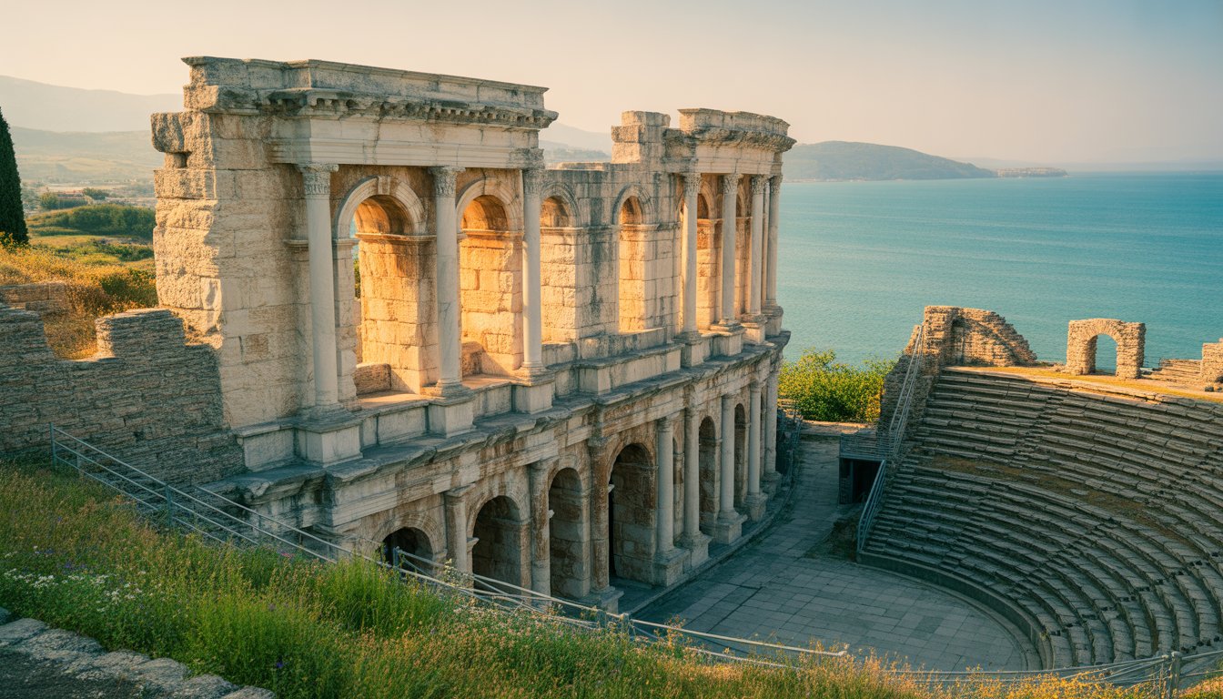 Amphithéâtre de Durrës en Albanie - Photo