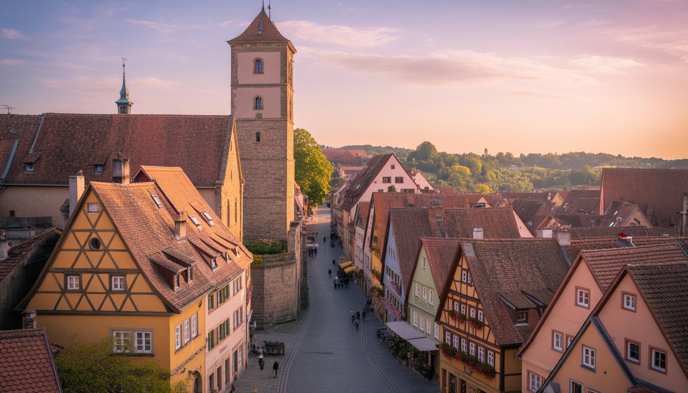 Rothenburg ob der Tauber en Allemagne - Photo