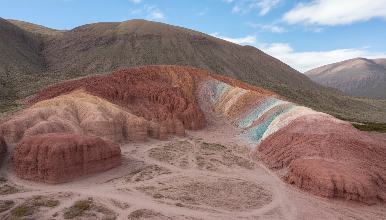 Purmamarca et Cerro de los Siete Colores en Argentine - Photo