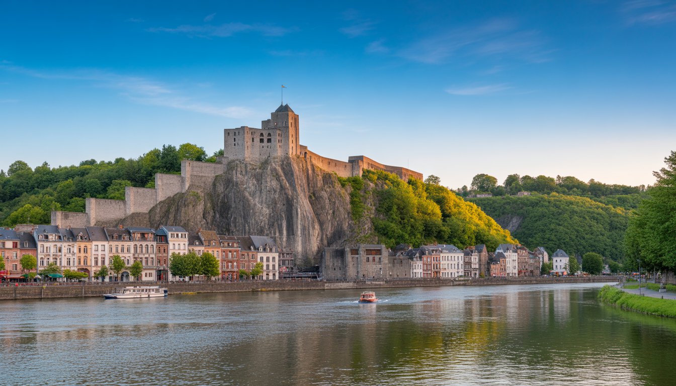 Dinant et sa citadelle en Belgique - Photo