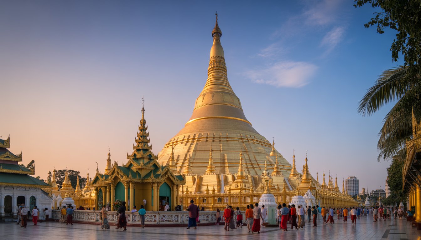 Pagode Shwedagon (Yangon) en Birmanie - Photo