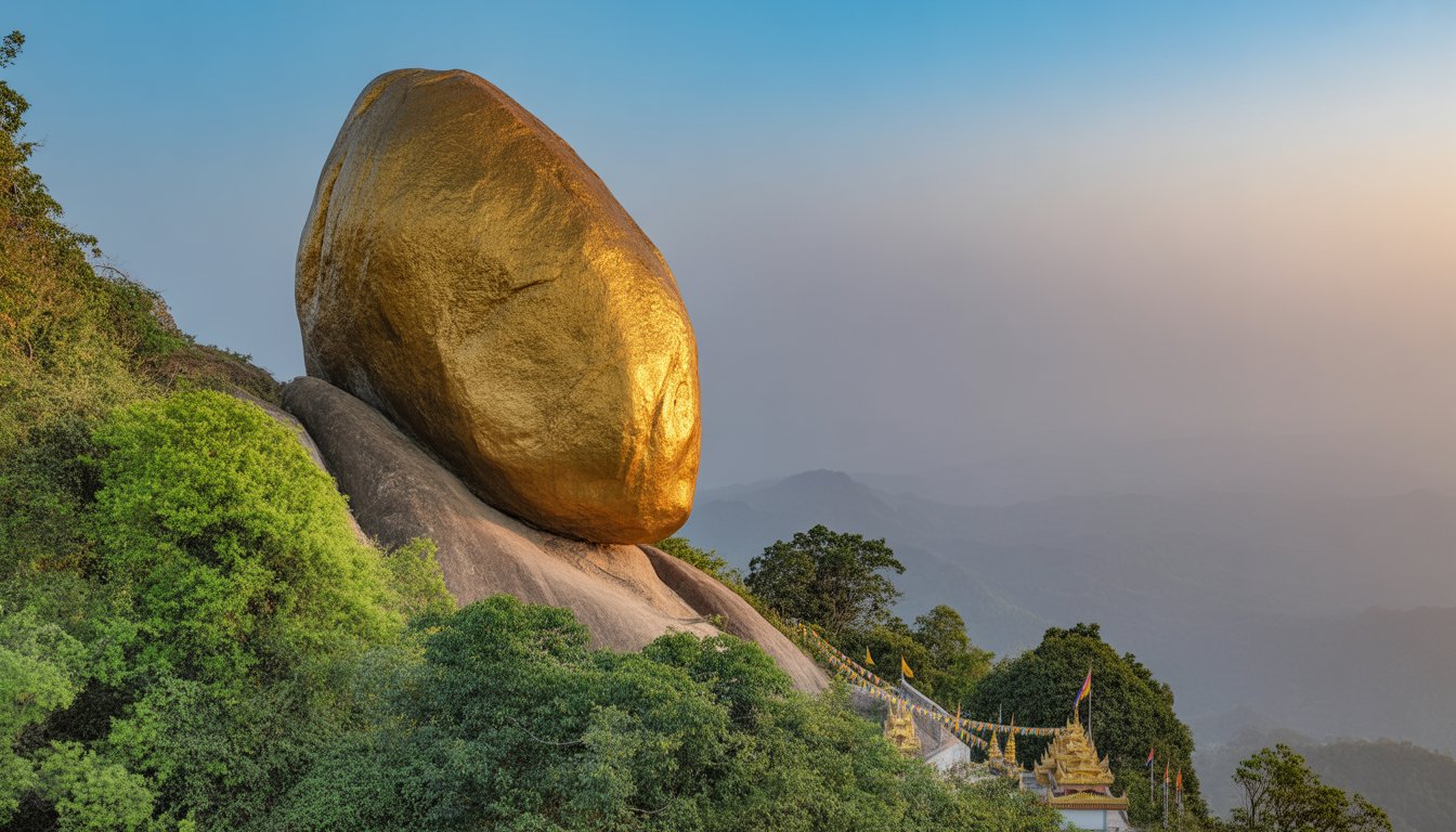Kyaiktiyo (Golden Rock) en Birmanie - Photo