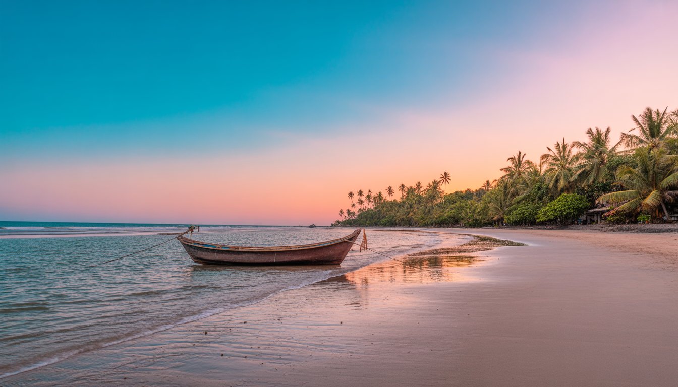 Plage de Ngapali en Birmanie - Photo