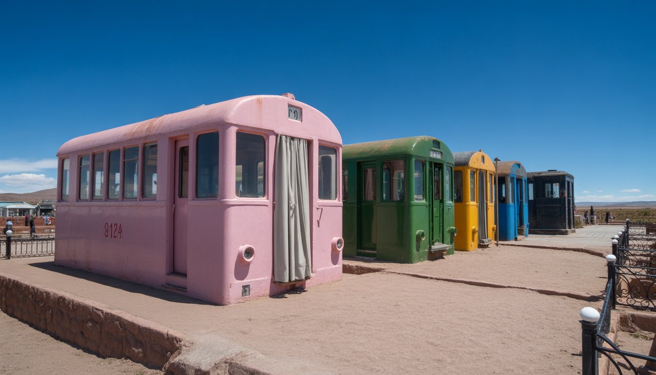 Cimetière de trains (Cementerio de Trenes) - Uyuni en Bolivie - Photo