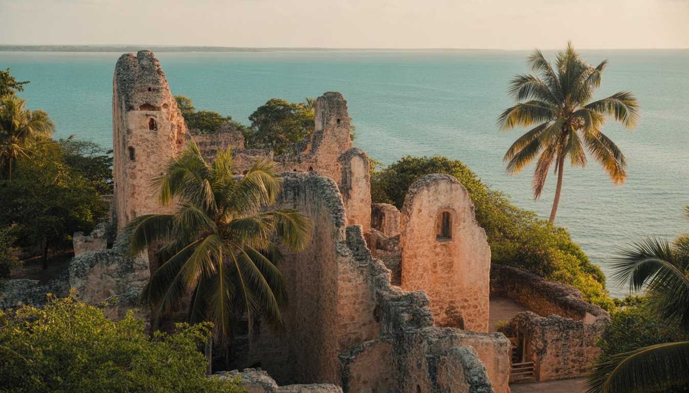 Ruines de Kilwa Kisiwani en Tanzanie - Photo