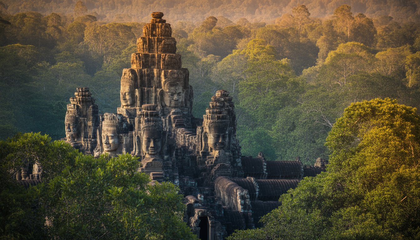 Bayon (Angkor Thom) en Cambodge - Photo