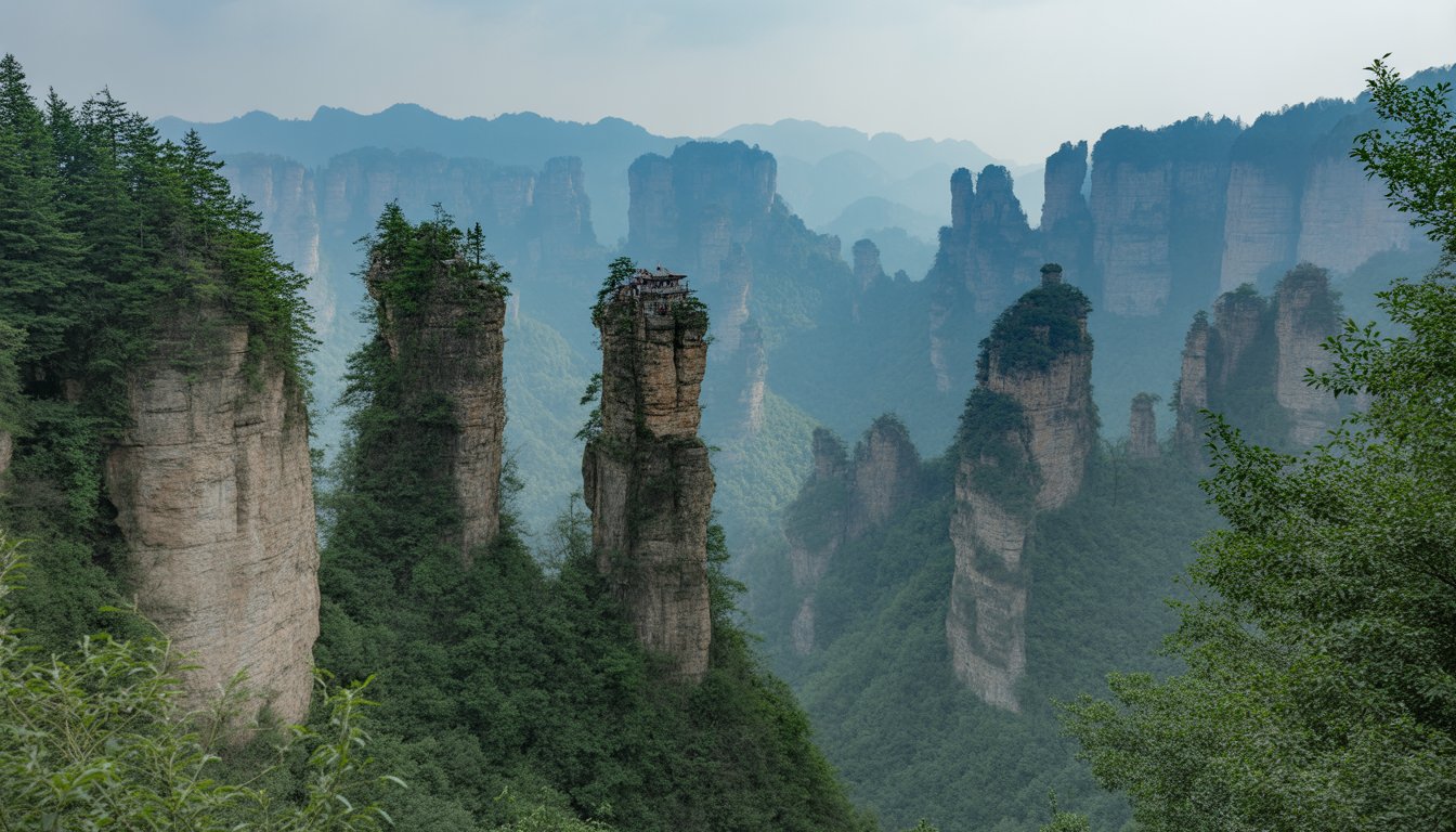 Parc forestier national de Zhangjiajie (Wulingyuan) en Chine - Photo