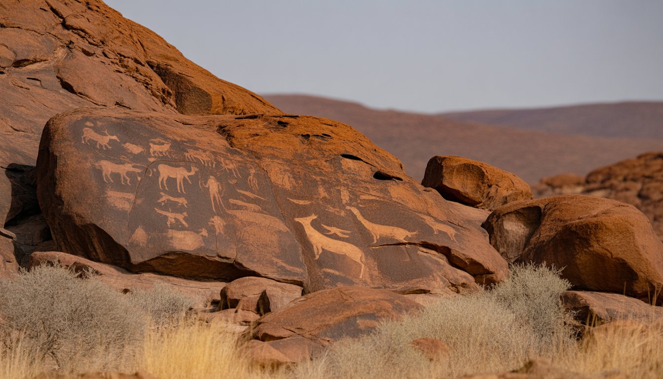 Twyfelfontein en Namibie - Photo