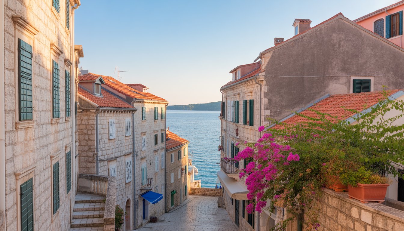 Île de Korčula (vieille ville) en Croatie - Photo