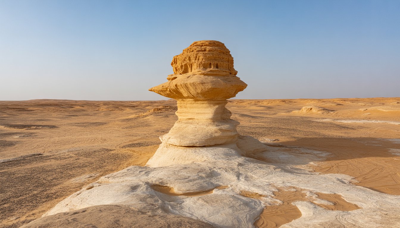 Désert Blanc et oasis de Bahariya en Égypte - Photo