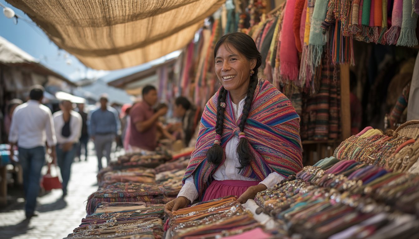 Marché d'Otavalo en Équateur - Photo