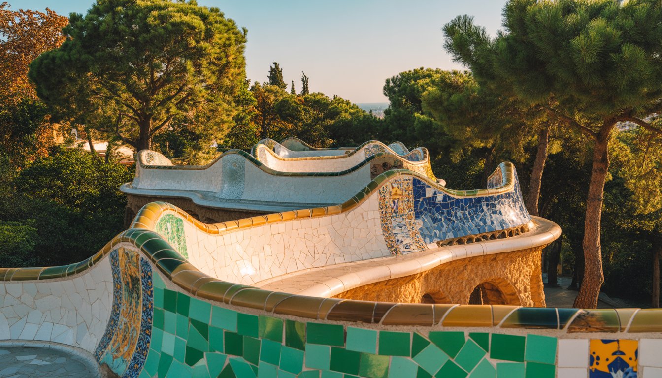 Parc Güell (Barcelone) en Espagne - Photo