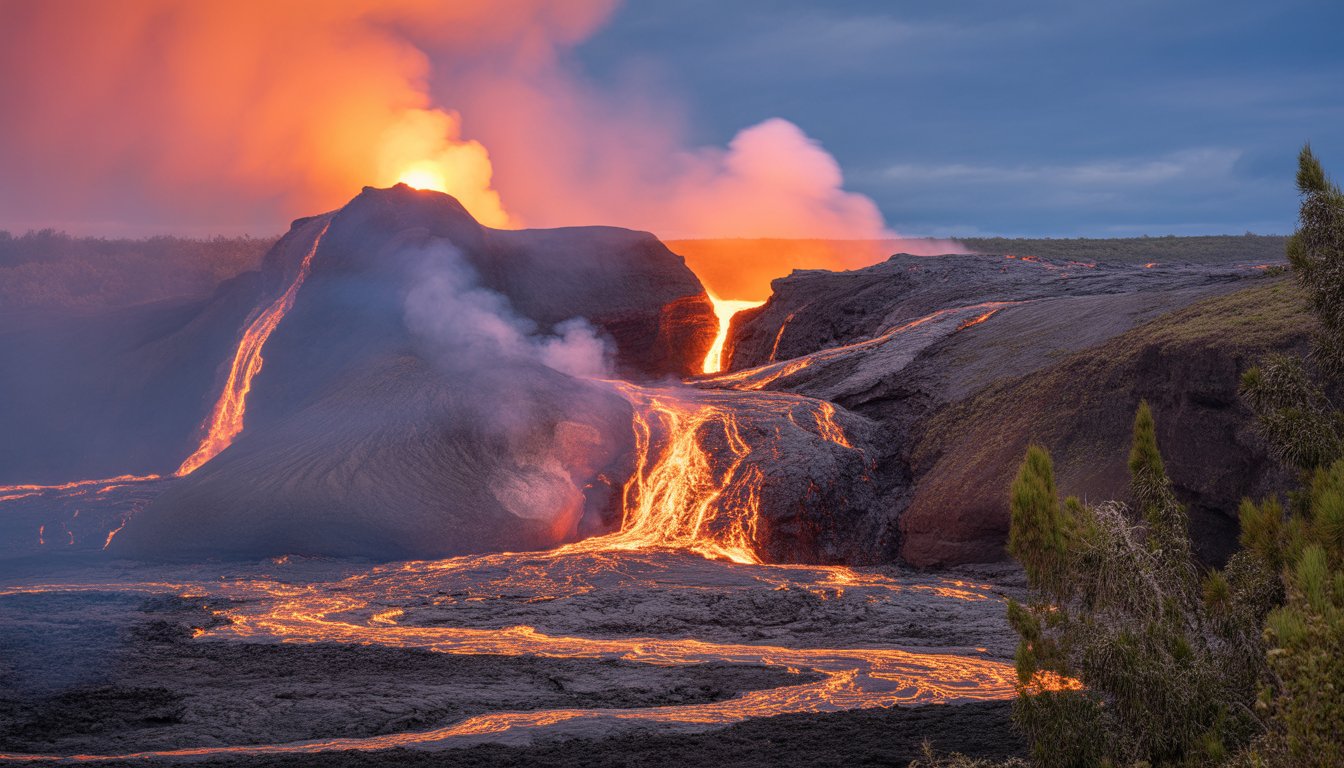 Hawaii Volcanoes National Park en États-Unis - Photo