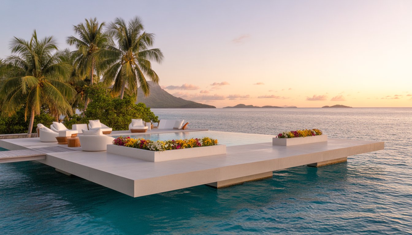 Cloud 9 (plateforme flottante) en Fidji - Photo