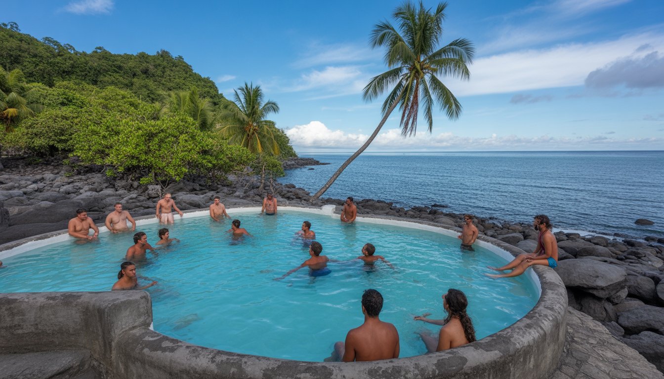 Sources chaudes et bains de boue de Sabeto en Fidji - Photo