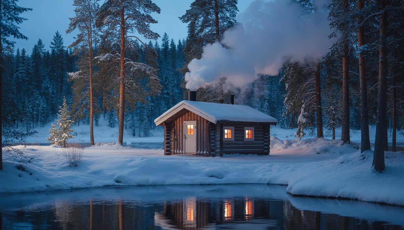 Sauna finlandais (expérience traditionnelle) en Finlande - Photo