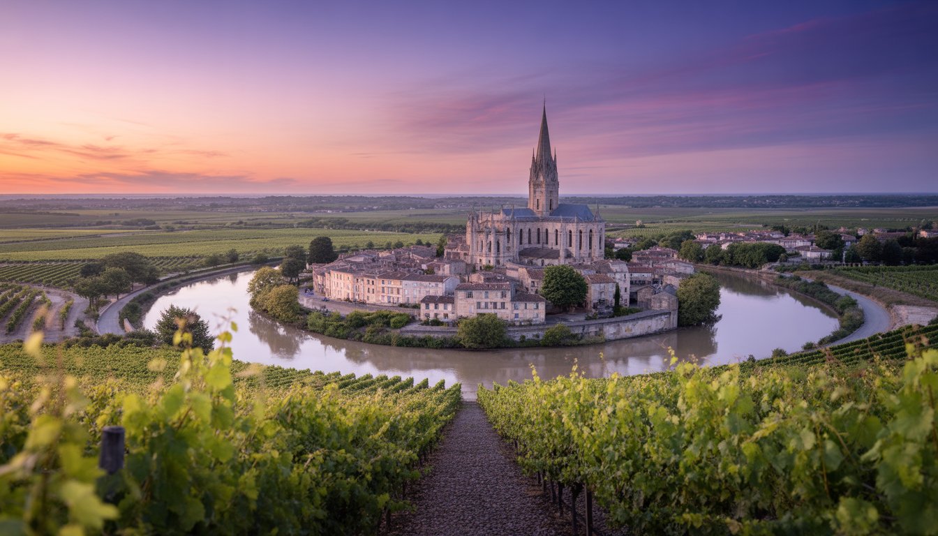 Région viticole de Bordeaux et Saint-Émilion en France - Photo