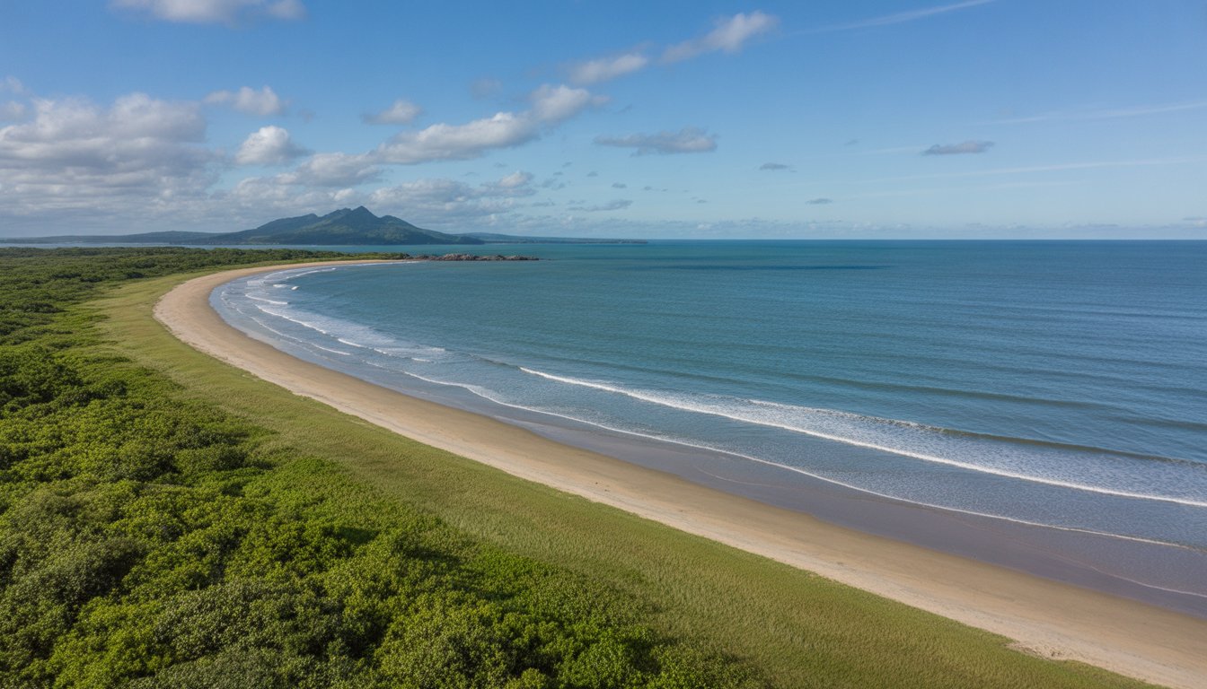 Réserve naturelle nationale de l'Amana / Plage d'Awala-Yalimapo en Guyane - Photo