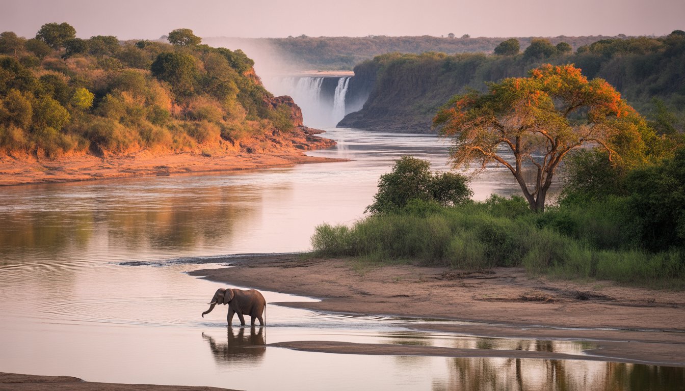 Mosi-oa-Tunya National Park en Zambie - Photo