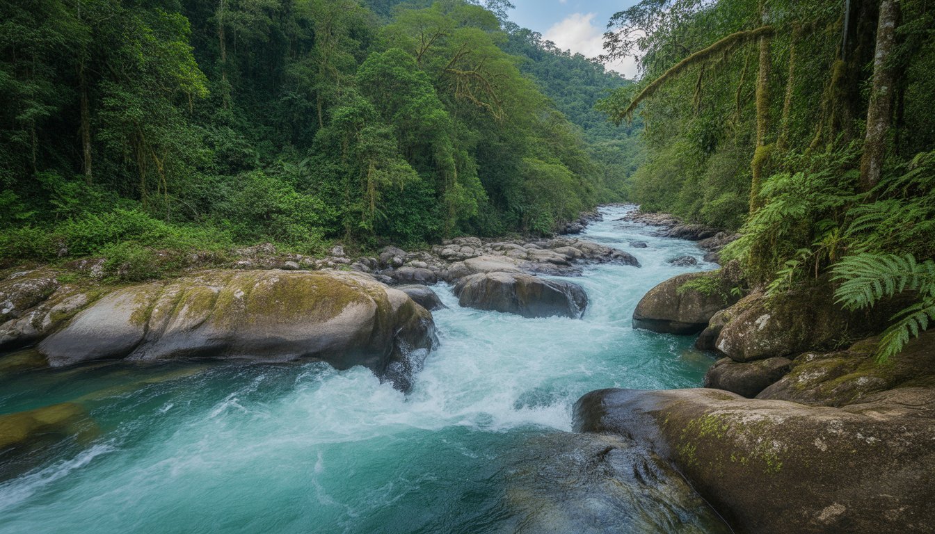 Río Cangrejal en Honduras - Photo