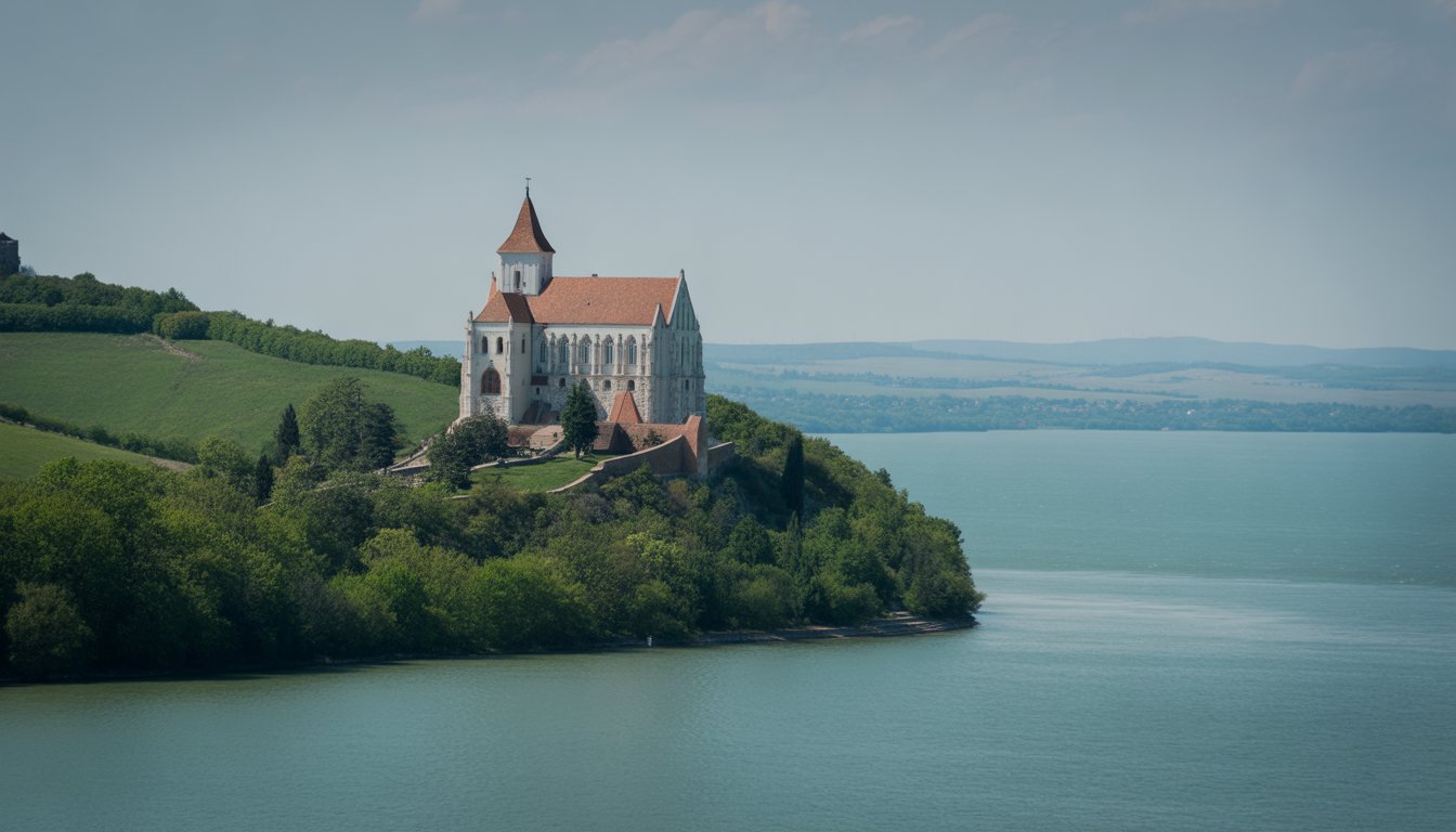 Péninsule et abbaye de Tihany en Hongrie - Photo