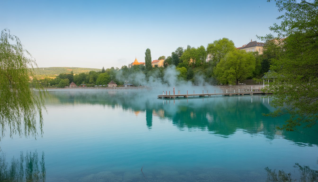 Lac thermal de Hévíz en Hongrie - Photo