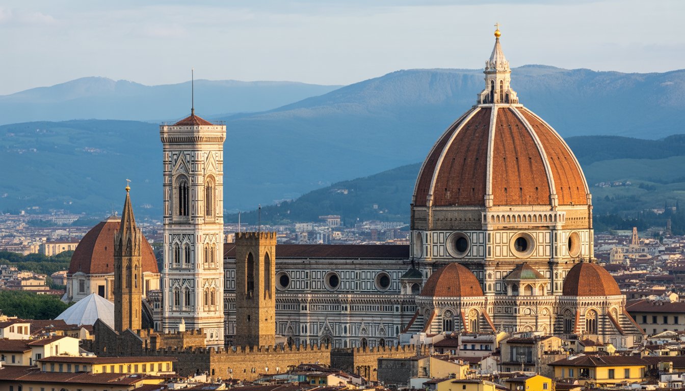 Duomo de Florence (Santa Maria del Fiore) et la coupole de Brunelleschi en Italie - Photo