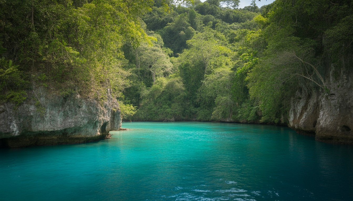 Blue Lagoon (Port Antonio) en Jamaïque - Photo