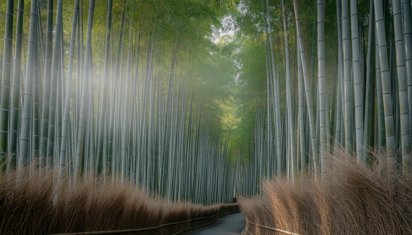 Arashiyama Bamboo Grove en Japon - Photo